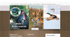 Desktop Screenshot of matthewscustomcalls.com